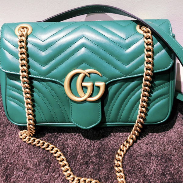 Túi Gucci GG Marmont 'Green' 443497-DTDIT-3120 - Ảnh 2