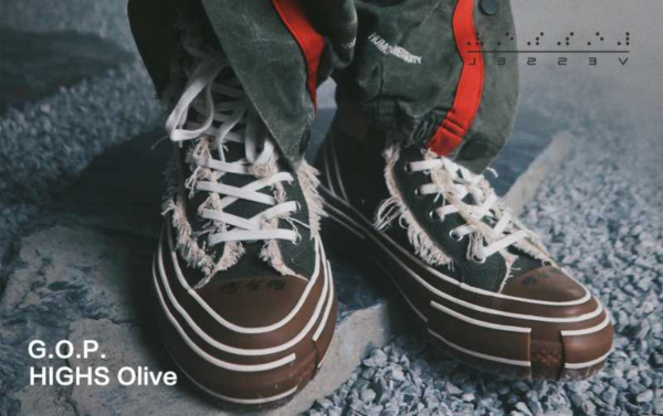 Giày xVESSEL G.O.P. Highs Olive F19X008DG - Ảnh 12