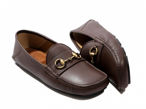 Giày Gucci Brown Horsebit Men's Leather Driver 548604-BXO00-2254 - Ảnh 5