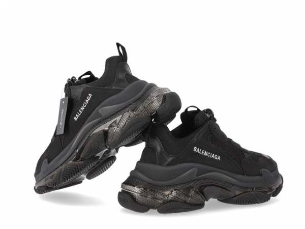 Giày Balenciaga Triple S Sneaker 'Clear Sole Black' 541624-W2FB1-1000 - Ảnh 5
