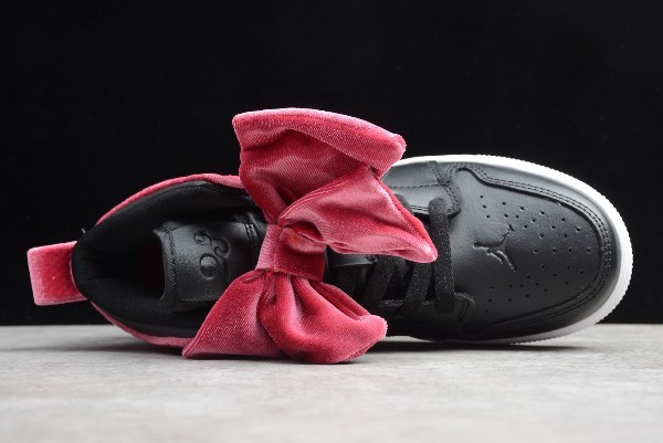 Giày Nike Air Jordan 1 Mid Bow XLD GS 'Noble Red' CK5678-006 - Ảnh 6