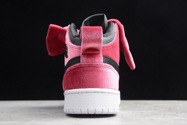 Giày Nike Air Jordan 1 Mid Bow XLD GS 'Noble Red' CK5678-006 - Ảnh 7