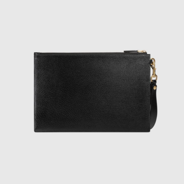 Túi Gucci GG Marmont Leather Pouch 475317 DJ20T 1000 - Ảnh 2