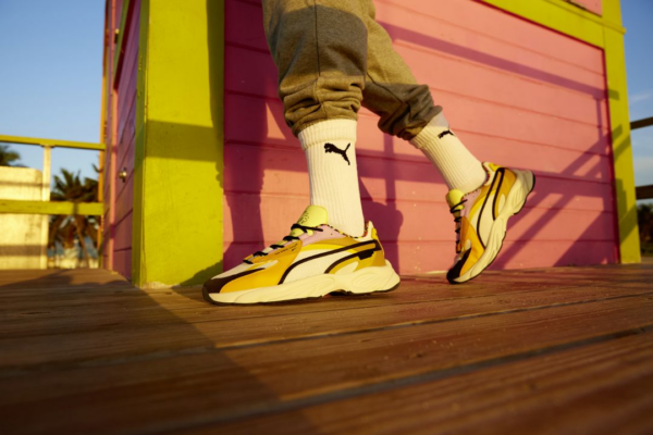 Giày Puma x Romero Britto RS-Connect 'Yellow' 382168-01 - Ảnh 4