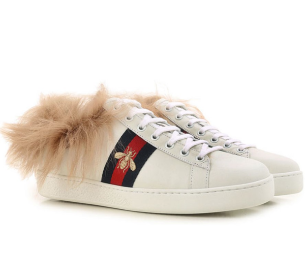 Giày Gucci Wmns Ace Wool Embroidered 'Bee' 496093-0FI50-9096 - Ảnh 4