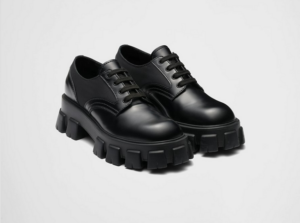 Alternative view of Giày Prada Derby Brushed 'Black' 2EG411-055-F0002