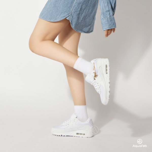 Giày Nike Air Max 90 Lucky Charms 'White Metallic Gold' DH0569-100 - Ảnh 4