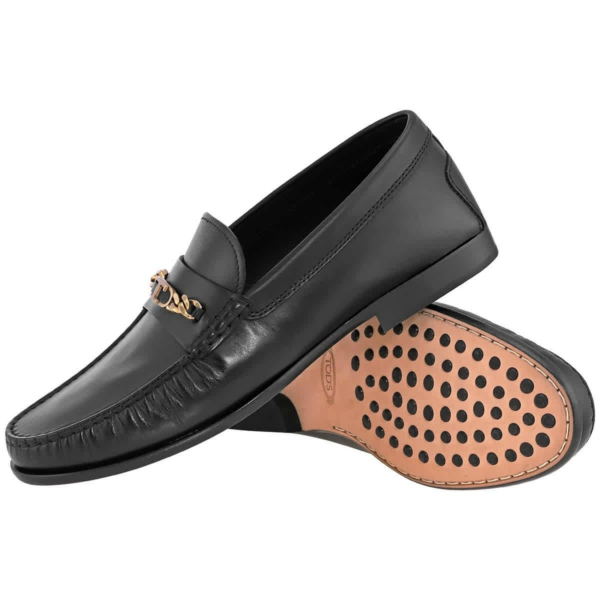 Giày Tod's Men's Black T Logo 'Black' XXM03I0EQ90D90B999 - Ảnh 3