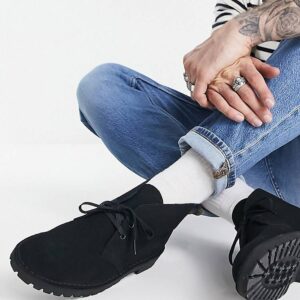 Giay Clarks Desert Rock 'Black Suede' 261-62705