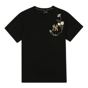 Áo MLB New York Floral Bee Black 31TSFN831-50L