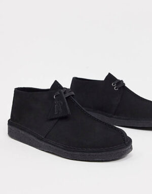 Giay Clarks Desert Trek 'Black Suede' 261-55486