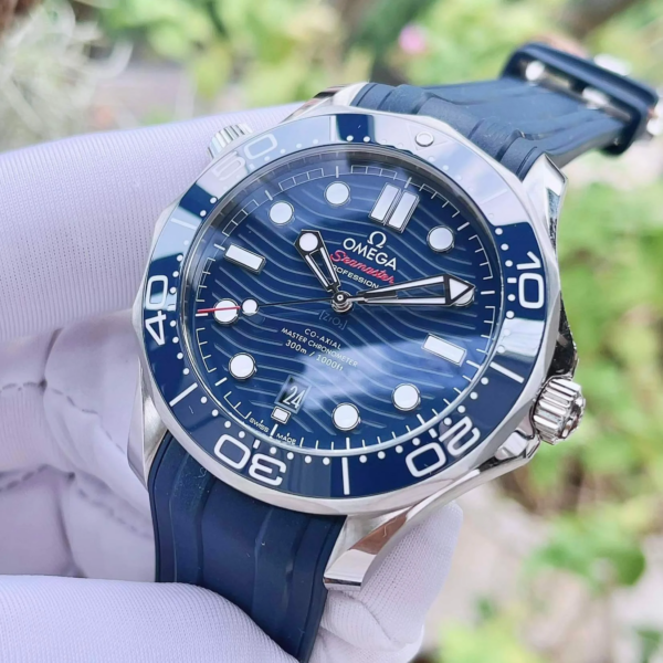 Đồng Hồ Omega Seamaster Automatic 'Blue' 210-32-42-20-03-001 - Ảnh 4