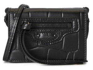 Túi Balenciaga Classic Mini Crocodile 'Black' 644480-15V07-1000