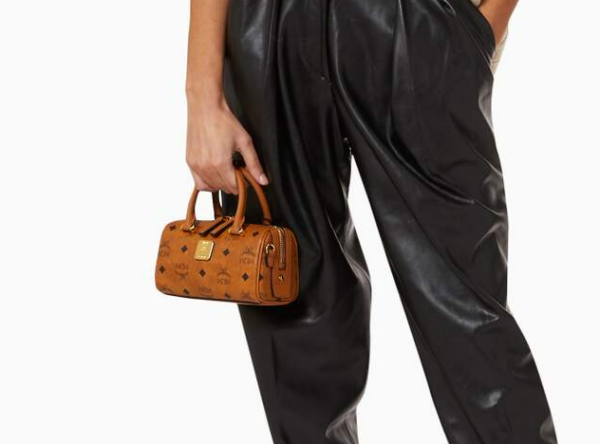 Túi MCM Mini Essential Boston Bag Visetos Cognac MWB9ASE25CO001 - Ảnh 3