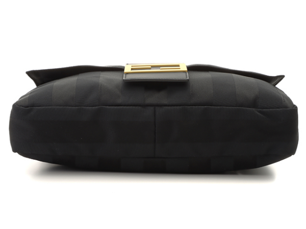 Túi Fendi Large Baguette Nylon Ladies Crossbody Bag 'Black' 7VA478ADMAF0R2A - Ảnh 3