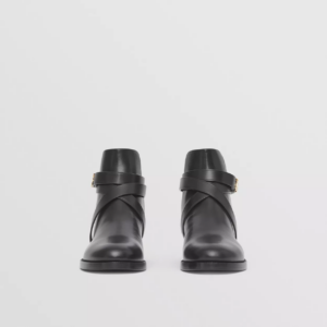 Alternative view of Giày Burberry Monogram Motif Leather Ankle Boots 'Black' 80423701