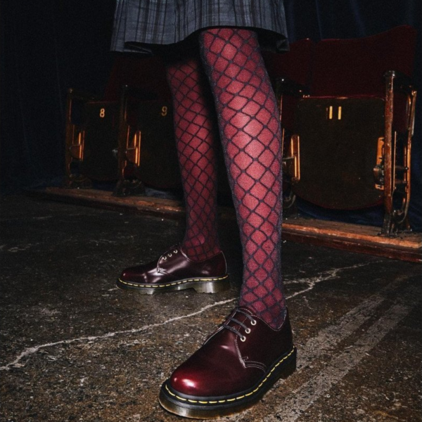 Giày Dr. Martens Vegan 1461 Cherry Red 14046601 - Ảnh 4