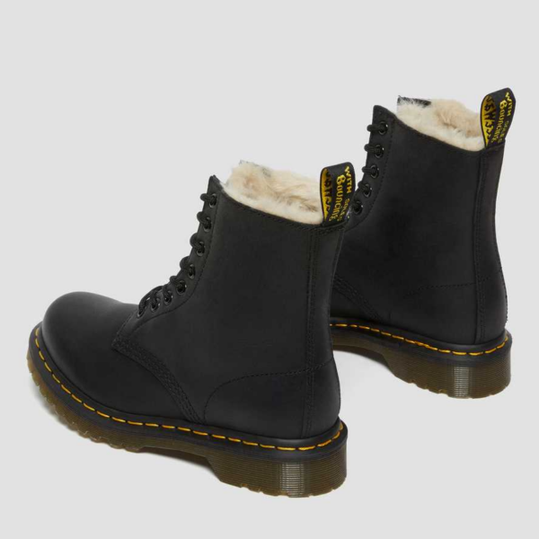 Giày Dr.Martens 1460 Women's Faux Fur Lined 'Black' 21797001 - Ảnh 5