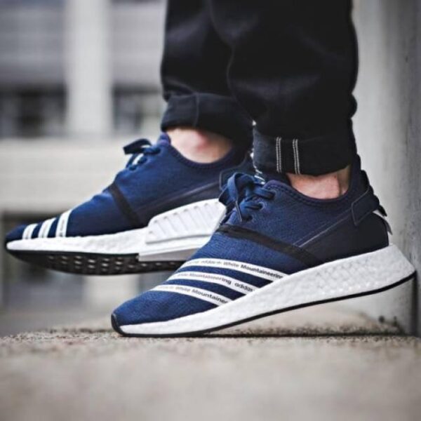Giày White Mountaineering x adidas NMD R2 PK 'Collegiate Navy'  BB3072 - Ảnh 2