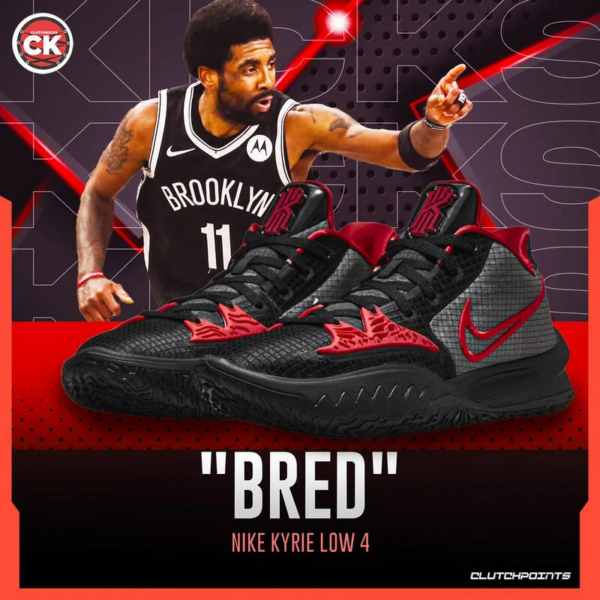 Giày Nike Kyrie Low 4 'Bred' CW3985-006 - Ảnh 2