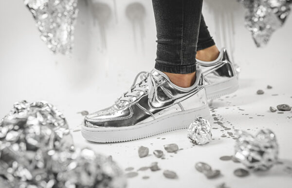 Giày Nike Air Force 1 SP "Metallic Silver" CQ6566-001 - Ảnh 3