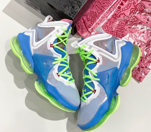Giày Nike LeBron 19 'Blue Green White' DC9341-400 - Ảnh 5