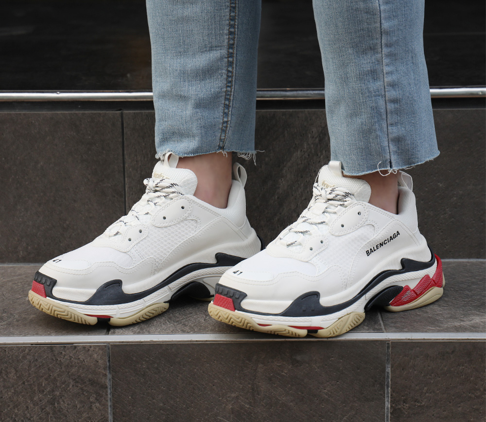 Giày Balenciaga Triple S Sneaker 'White Red' 533882-W09OM-9000 - Ảnh 6