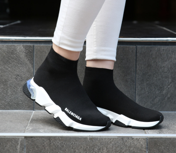 Giày Balenciaga Wmns Speed Trainer 'Clearsole Black Clear' 607543-W05GG-1010 - Ảnh 2