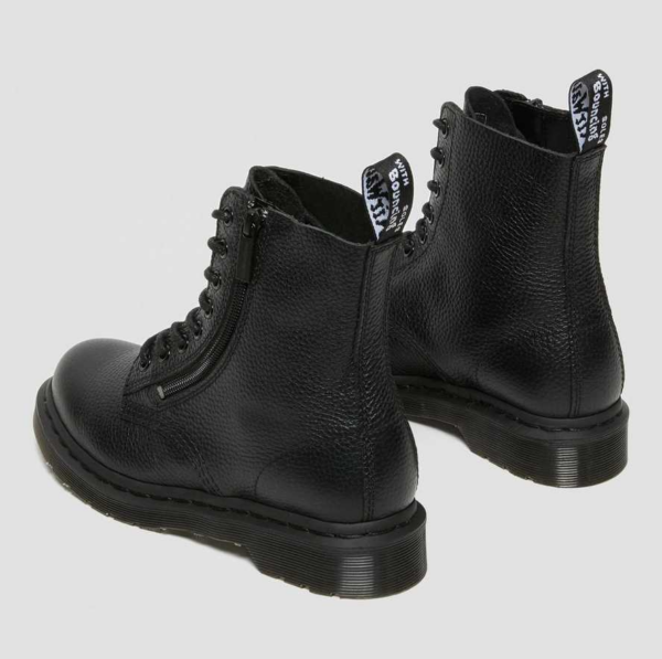 Giày Dr.Martens 1460 Pascal Women's Leather Zipper 'Black' 22008001 - Ảnh 4