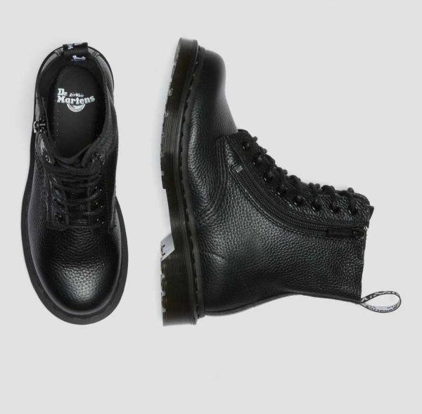 Giày Dr.Martens 1460 Pascal Women's Leather Zipper 'Black' 22008001 - Ảnh 5