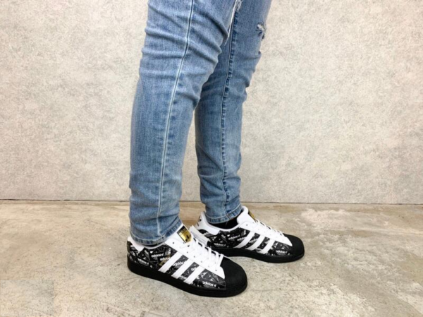 Giày Adidas Superstar 'All Over Print Black' FV2820 - Ảnh 3
