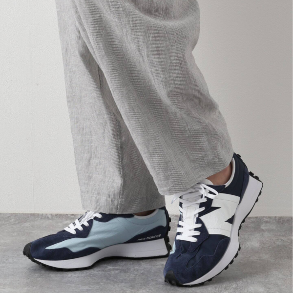 Giay New Balance 327 Natural 'Indigo Blue White' MS327LJ1