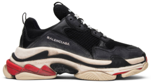 Giày Balenciaga Triple S Sneaker 'Black Red' 483513-W06E1-1000