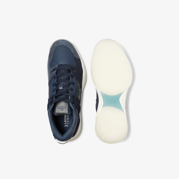 Giày Lacoste Mens T-Point Leather And Suede Trainners RZ0101M51C-ND1 - Ảnh 3