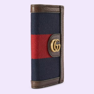 Vi Gucci Web Card Case Double G 'Blue Red' ‎722932-HE2VT-8450