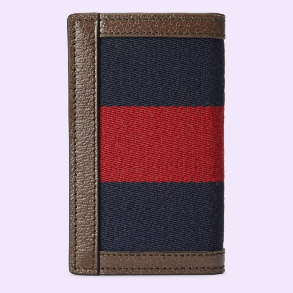 Vi Gucci Web Card Case Double G 'Blue Red' ‎722932-HE2VT-8450