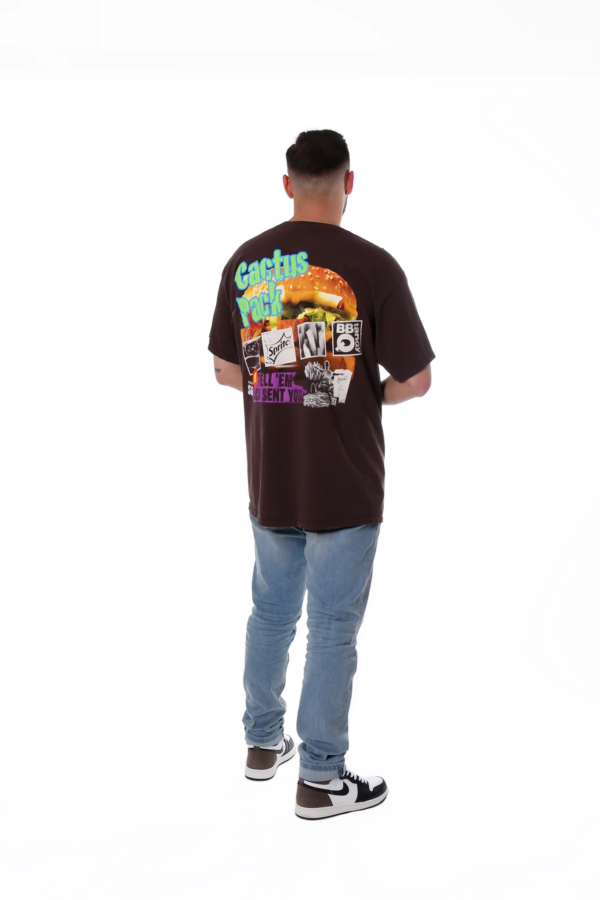 Áo Travis Scott x McDonald's Cactus Pack Vintage Promo T-Shirt Brown TS-XMCPVPBRN - Ảnh 2