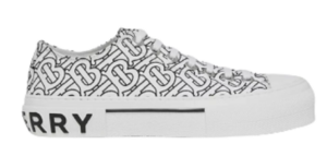 Giày Burberry Monogram Print Cotton 'Optic White' 80489101