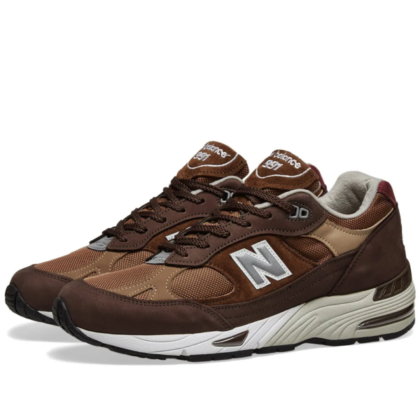 Giày New Balance 991 'Brown White' M991NGG - Ảnh 4