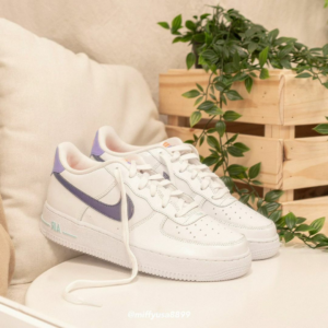 Alternative view of Giày Nike Air Force 1 LV8 1 GS 'White Dark Purple Dust' DC8188-100