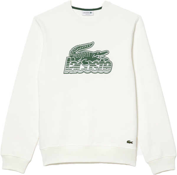 Ao Lacoste Round Neck Fleece Sweatshirt 'Cream' SH5087-53G-70V