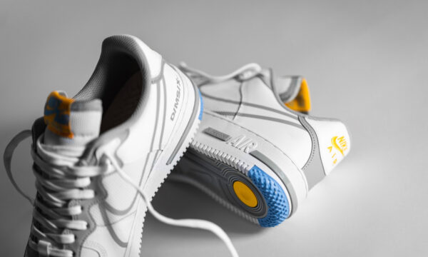 Giày Nike Air Force 1 React 'Smoke Grey Gold' CT1020-100 - Ảnh 3