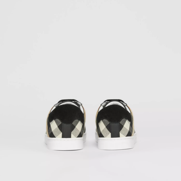 Giày Burberry House Check Cotton Sneakers Black P80241241 - Ảnh 3