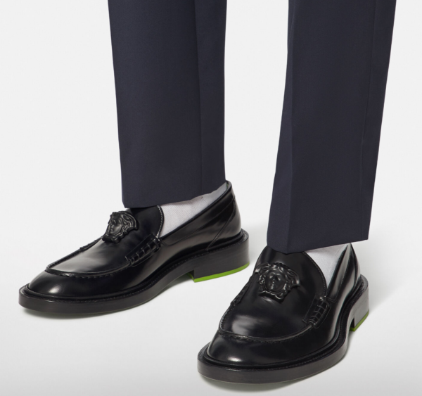Giày Versace La Medusa Leather Loafers DSU8553-D9VAC-D41XN - Ảnh 4