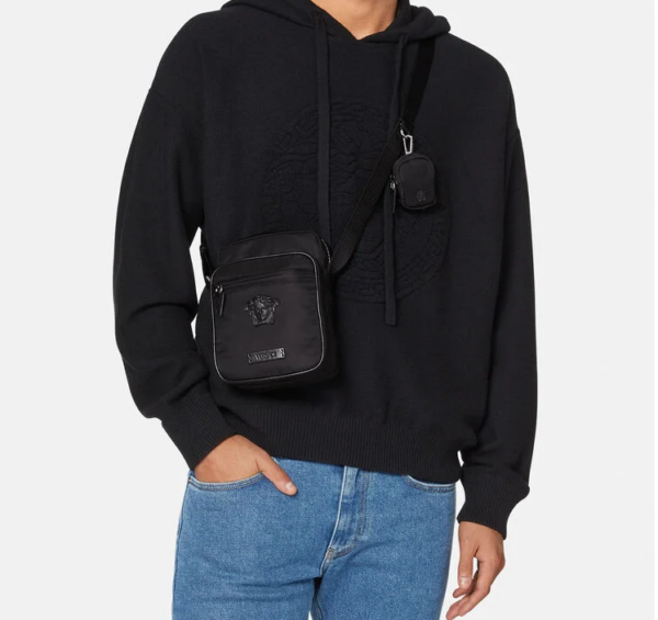 Túi Versace La Medusa Pouch Black 1003091-DNY8ME-D41NP - Ảnh 3