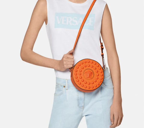 Túi Versace La Medusa Round Camera Orange DBFI050-DVIT4B-1O24V - Ảnh 2