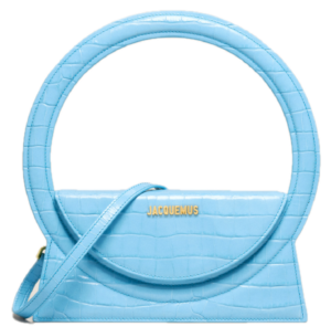 Tui Jacquemus Le Sac Rond 'Croco Blue' 221BA015-3101-330