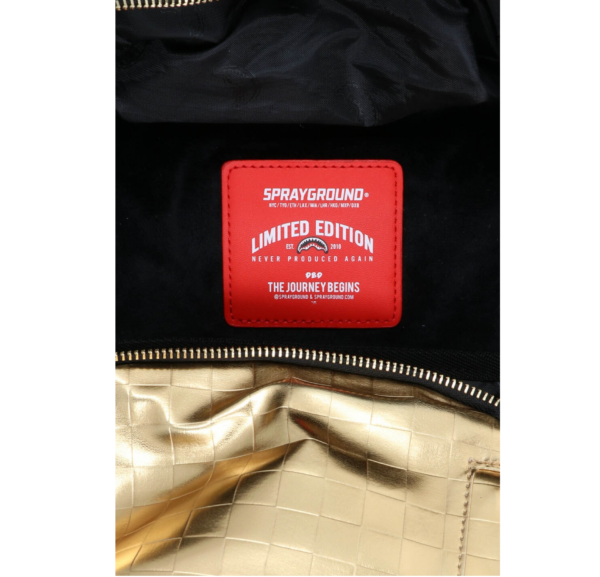 Balo Sprayground Shark In Paris 'Gold' B3729NSZ - Ảnh 4