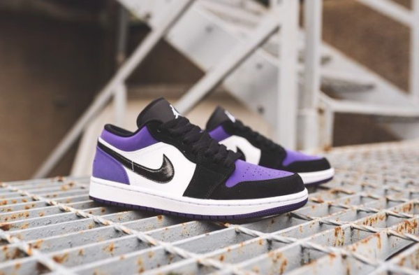 Giày Nike Air Jordan 1 Low GS 'Court Purple' 553560-500 - Ảnh 7