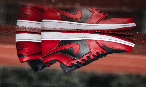 Giày Nike Air Jordan 1 Low GS 'Reverse Bred' 553560-605 - Ảnh 17